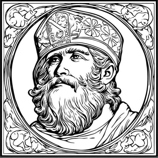 desenhos de sao patricio para colorir 11