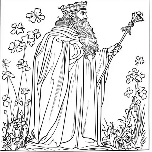 desenhos de sao patricio para colorir 6
