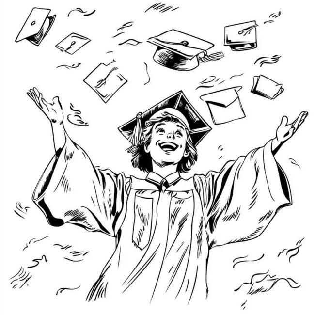 formatura para colorir 8