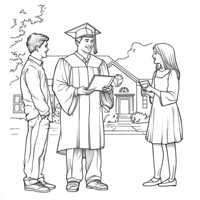 formatura para colorir 20