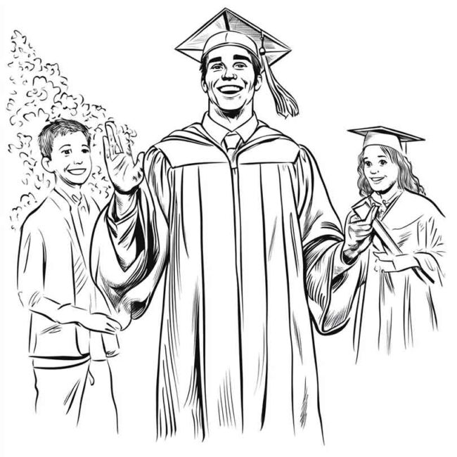 formatura para colorir 19