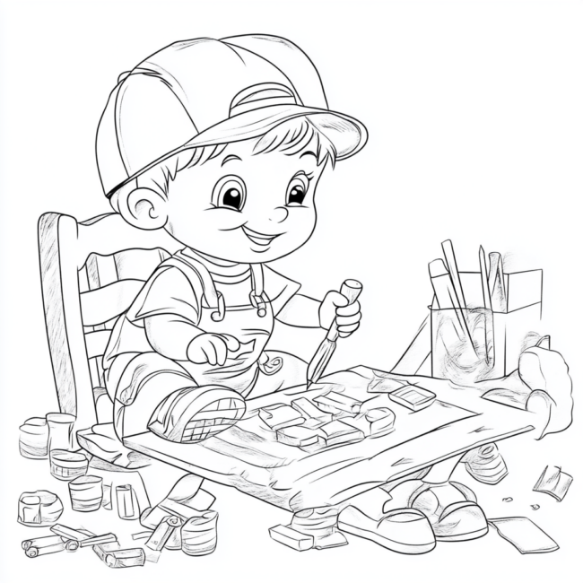 criancas trabalhando para colorir 41