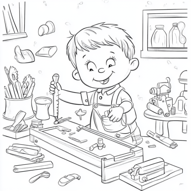 criancas trabalhando para colorir 17