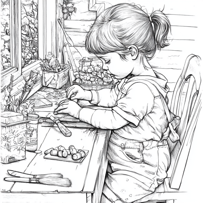 criancas trabalhando para colorir 27