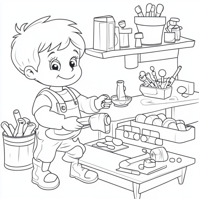 criancas trabalhando para colorir 32