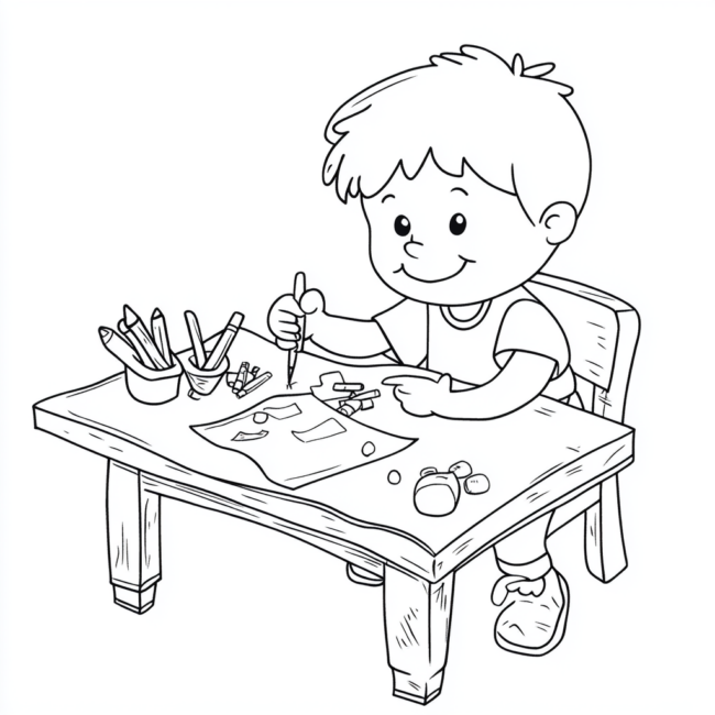 criancas trabalhando para colorir 1