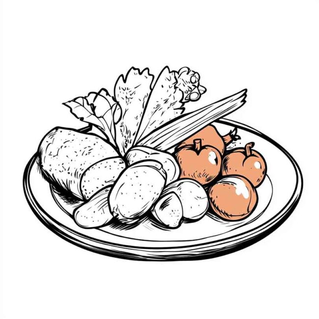 prato saudavel para colorir 7