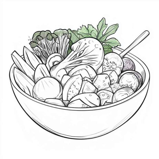 prato saudavel para colorir 27
