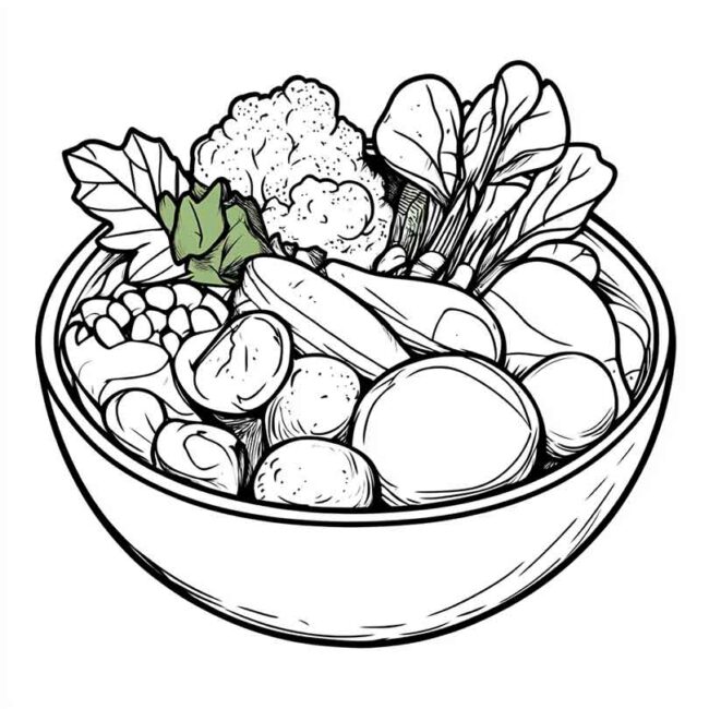 prato saudavel para colorir 11