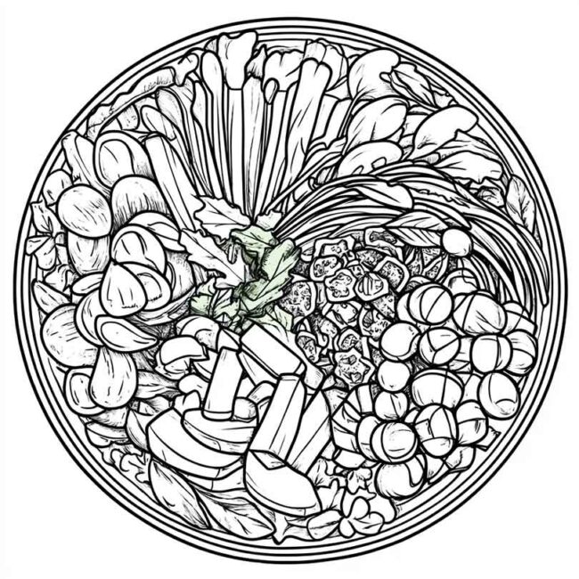 prato saudavel para colorir 42