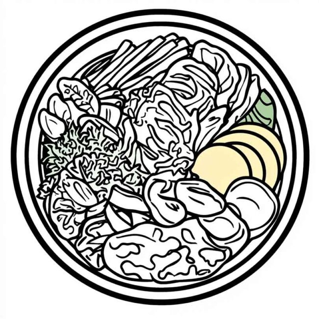 prato saudavel para colorir 21