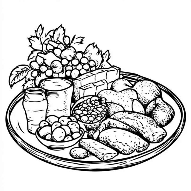prato saudavel para colorir 14