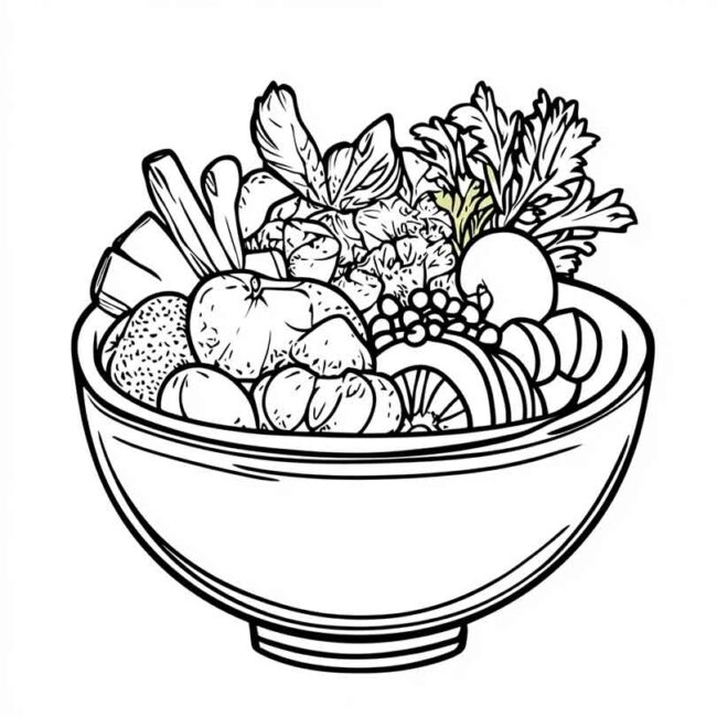 prato saudavel para colorir 10