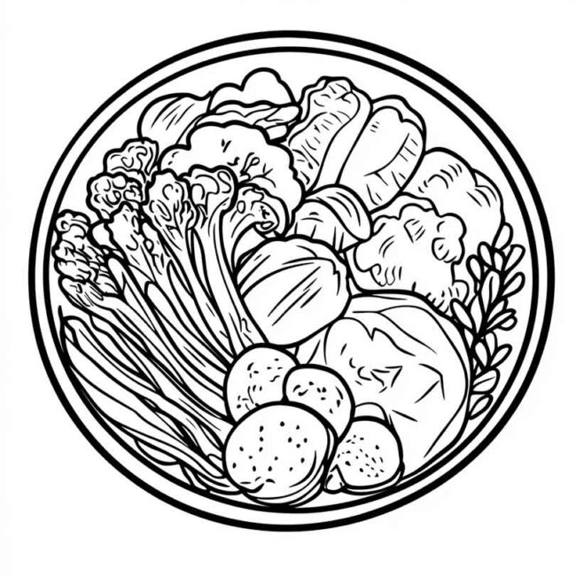 prato saudavel para colorir 13