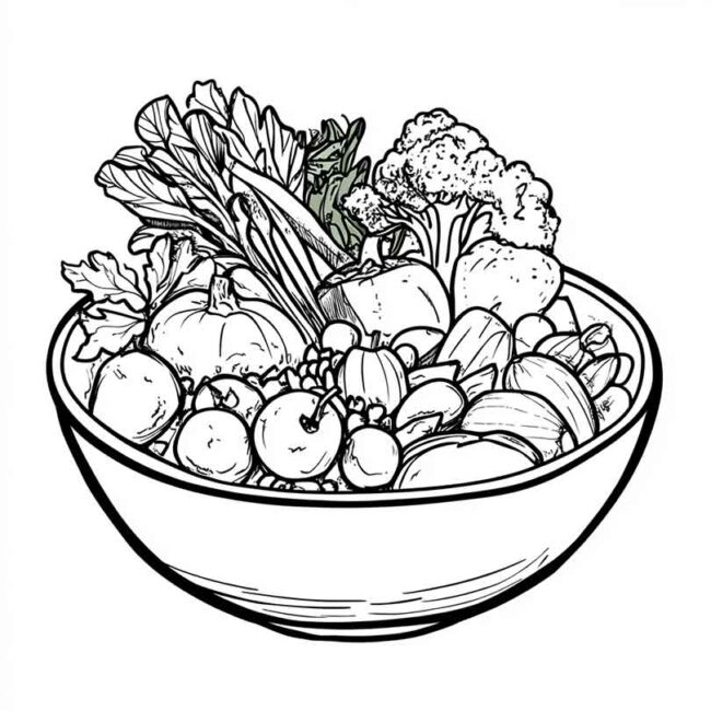 prato saudavel para colorir 16