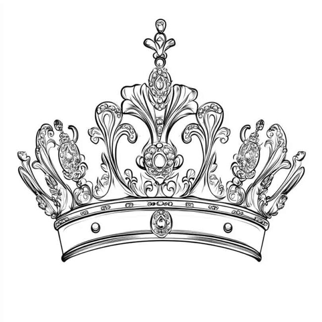 tiaras para colorir 8 tiaras para colorir 8