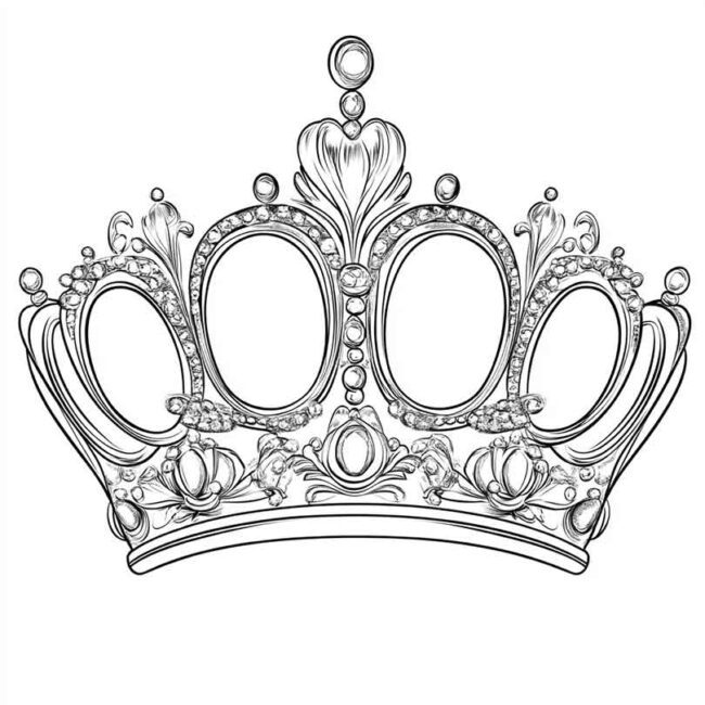 tiaras para colorir 9 tiaras para colorir 9