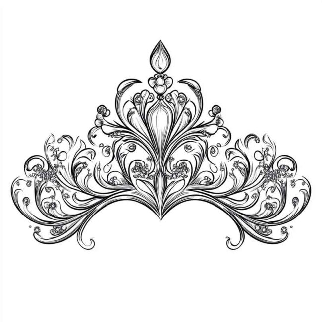 tiaras para colorir 7 tiaras para colorir 7