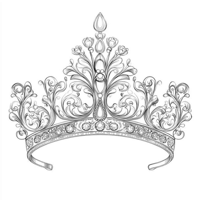 tiaras para colorir 31 tiaras para colorir 31