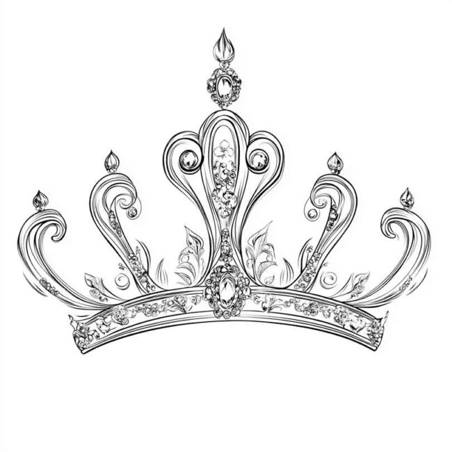 tiaras para colorir 5 tiaras para colorir 5