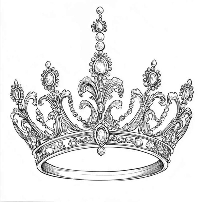 tiaras para colorir 26 tiaras para colorir 26