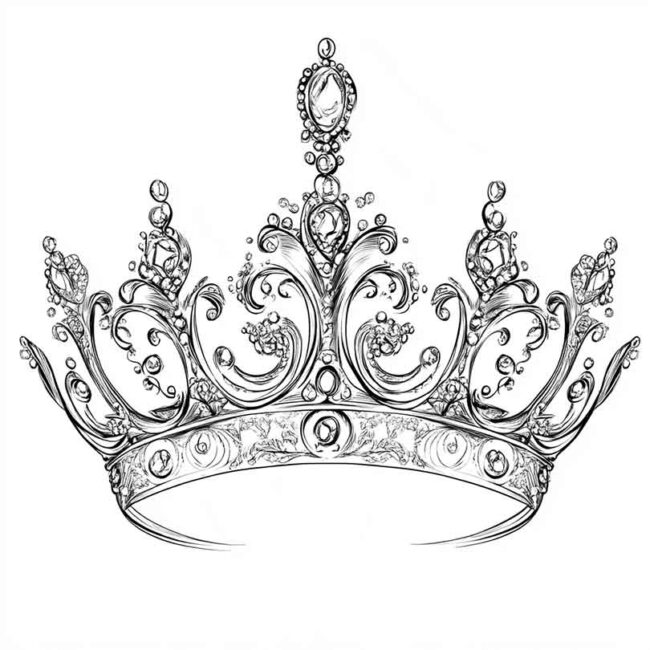 tiaras para colorir 17 tiaras para colorir 17
