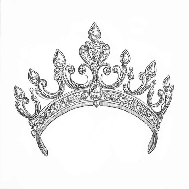 tiaras para colorir 22 tiaras para colorir 22