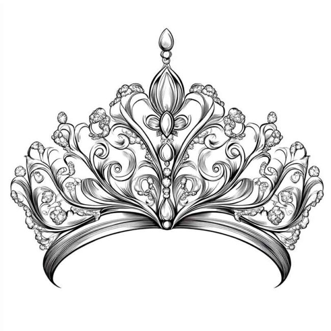 tiaras para colorir 16 tiaras para colorir 16