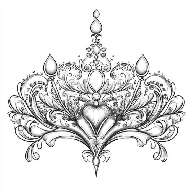tiaras para colorir 19 tiaras para colorir 19