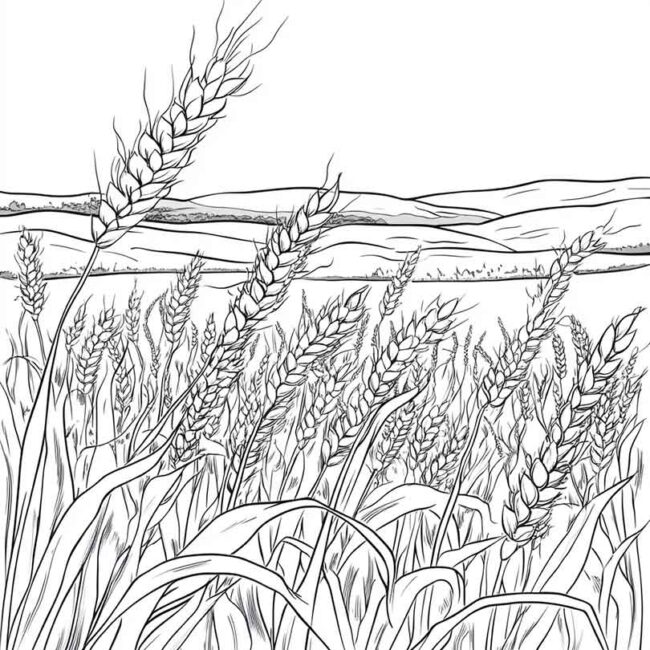 plantacao de trigo para colorir 9 plantacao de trigo para colorir 9