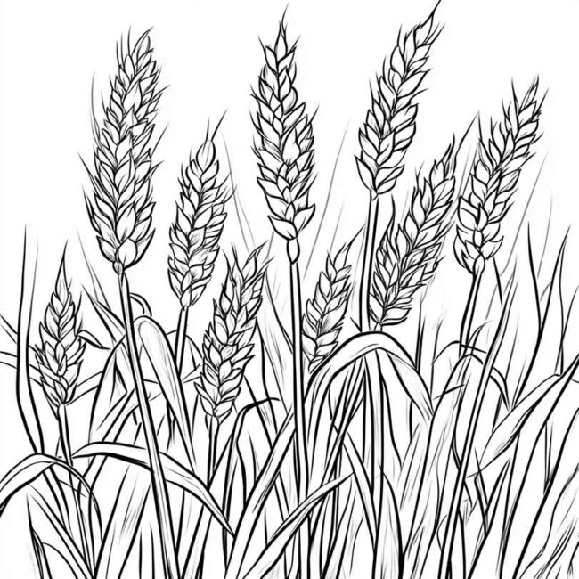 plantacao de trigo para colorir 6 plantacao de trigo para colorir 6