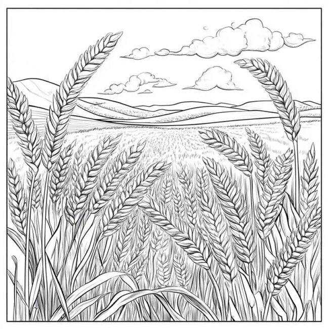 plantacao de trigo para colorir 52 plantacao de trigo para colorir 52