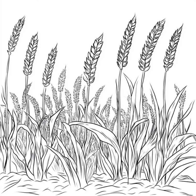 plantacao de trigo para colorir 5 plantacao de trigo para colorir 5