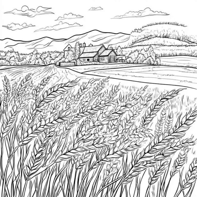 plantacao de trigo para colorir 49 plantacao de trigo para colorir 49