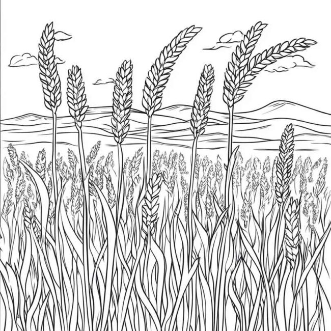 plantacao de trigo para colorir 51 plantacao de trigo para colorir 51