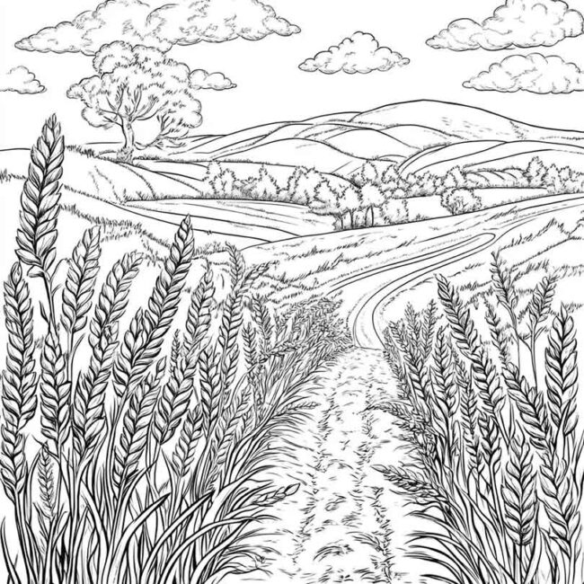 plantacao de trigo para colorir 39 plantacao de trigo para colorir 39