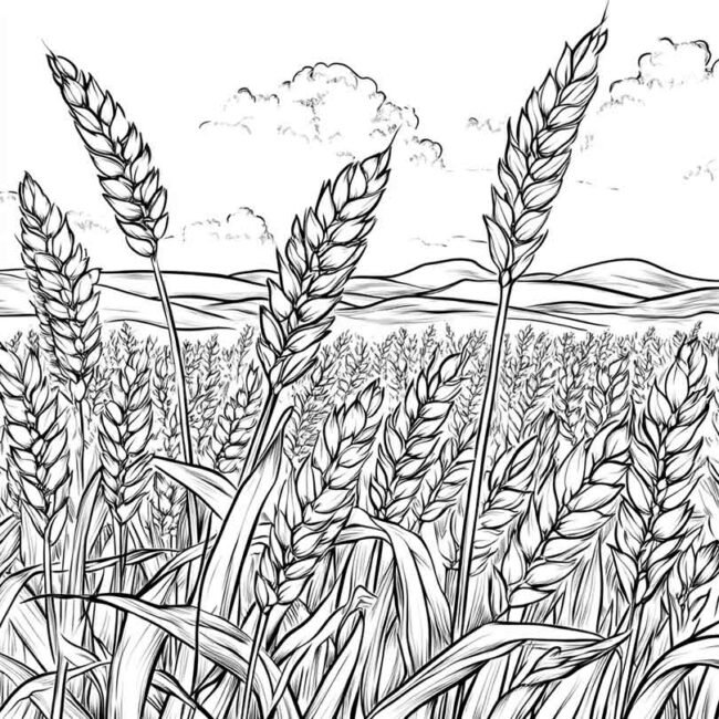 plantacao de trigo para colorir 44 plantacao de trigo para colorir 44