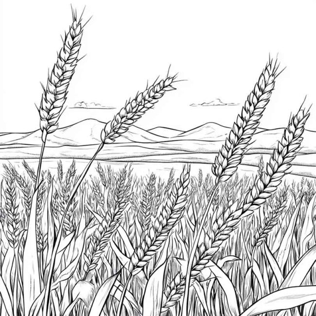 plantacao de trigo para colorir 24 plantacao de trigo para colorir 24