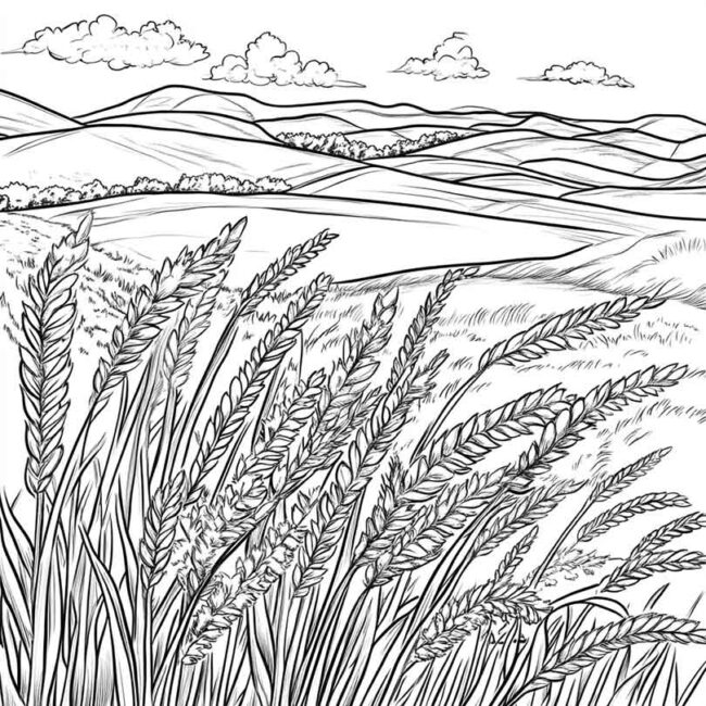 plantacao de trigo para colorir 36 plantacao de trigo para colorir 36
