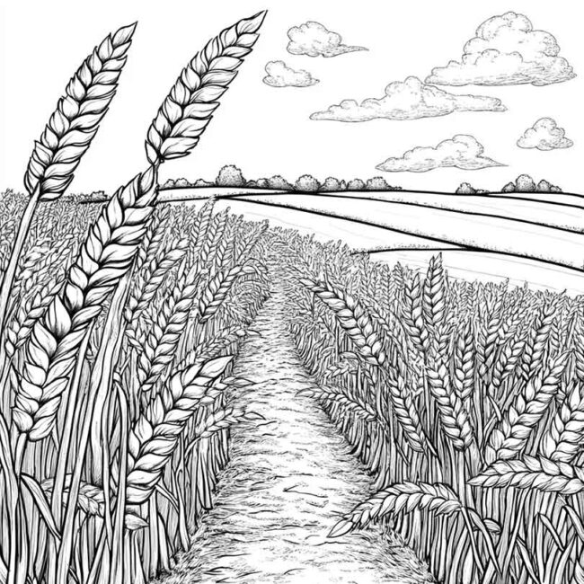 plantacao de trigo para colorir 46 plantacao de trigo para colorir 46