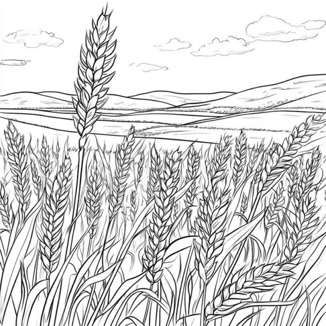 plantacao de trigo para colorir 23 plantacao de trigo para colorir 23