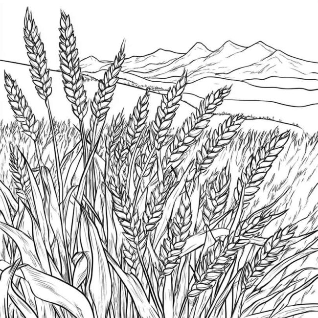 plantacao de trigo para colorir 31 plantacao de trigo para colorir 31
