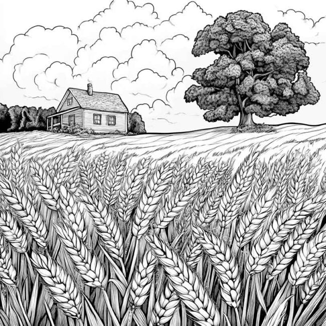 plantacao de trigo para colorir 41 plantacao de trigo para colorir 41