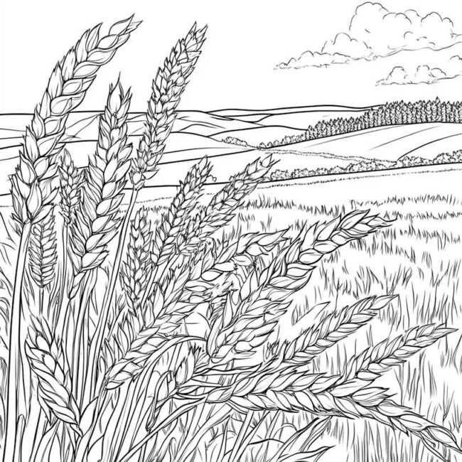 plantacao de trigo para colorir 29 plantacao de trigo para colorir 29