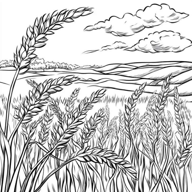 plantacao de trigo para colorir 25 plantacao de trigo para colorir 25