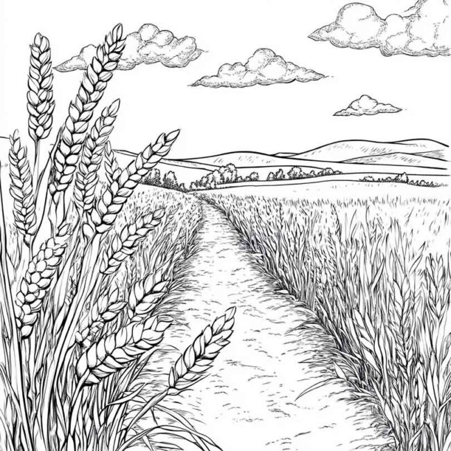 plantacao de trigo para colorir 34 plantacao de trigo para colorir 34