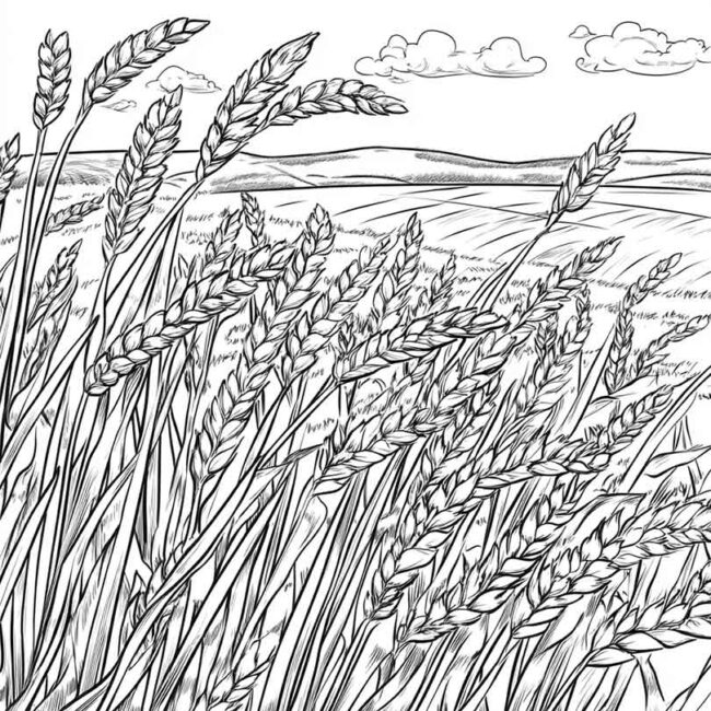 plantacao de trigo para colorir 38 plantacao de trigo para colorir 38