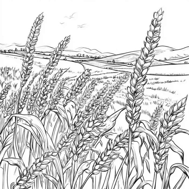 plantacao de trigo para colorir 30 plantacao de trigo para colorir 30