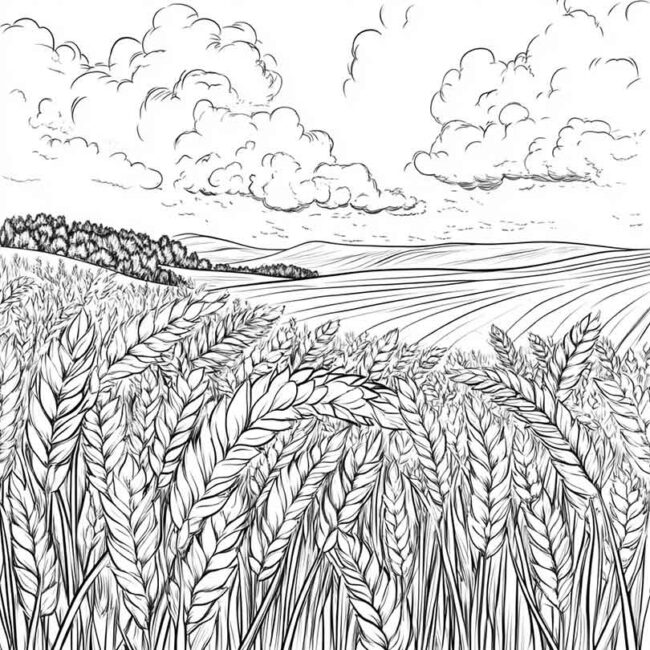 plantacao de trigo para colorir 32 plantacao de trigo para colorir 32