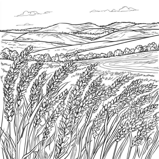 plantacao de trigo para colorir 35 plantacao de trigo para colorir 35